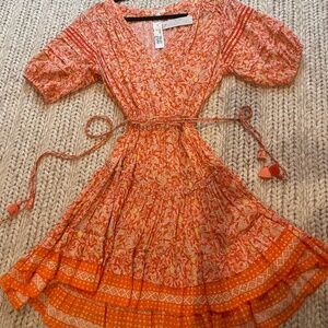 POUPETTE ST BARTH Bona Lemon Print Mini Dress